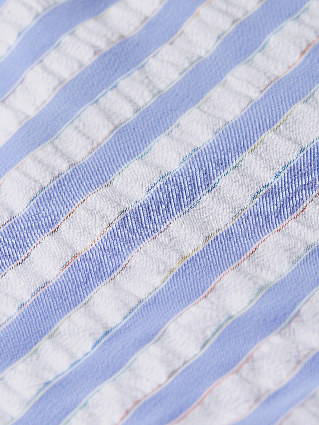 Striped midlength swim shorts