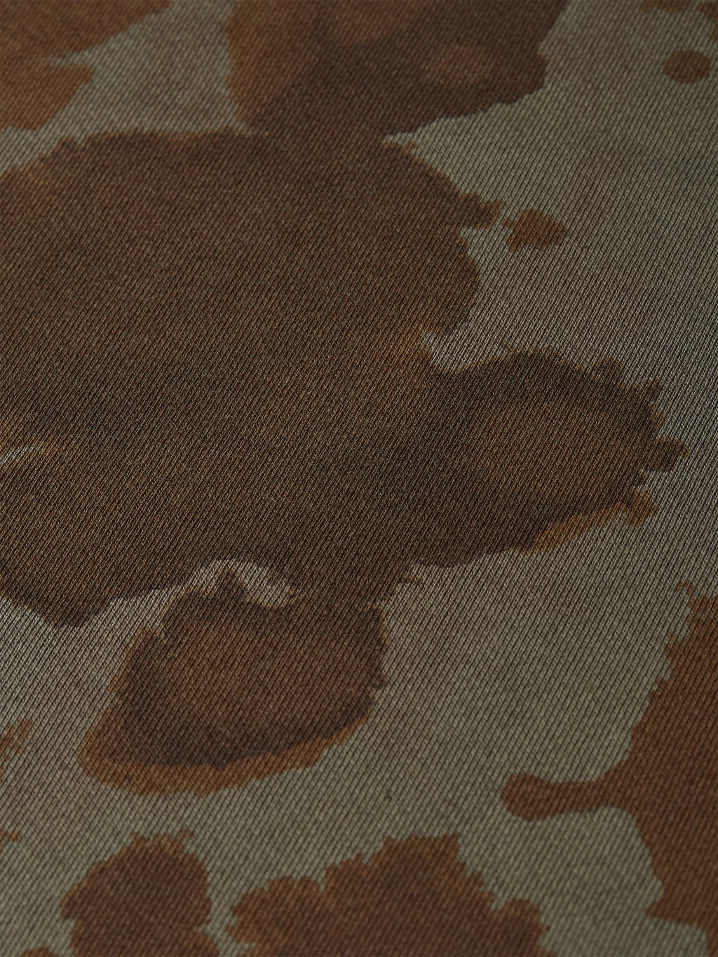 Printed over-dyed loose sweatshirt