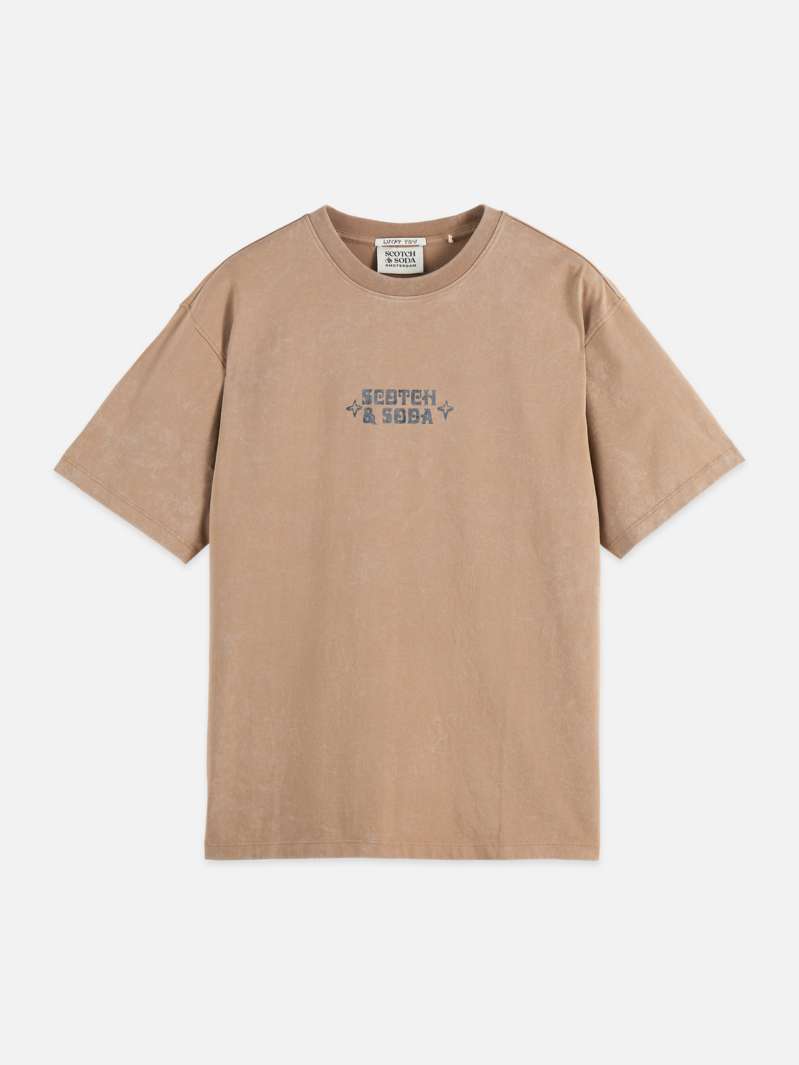 artwork relaxed snow-washed T-shirt