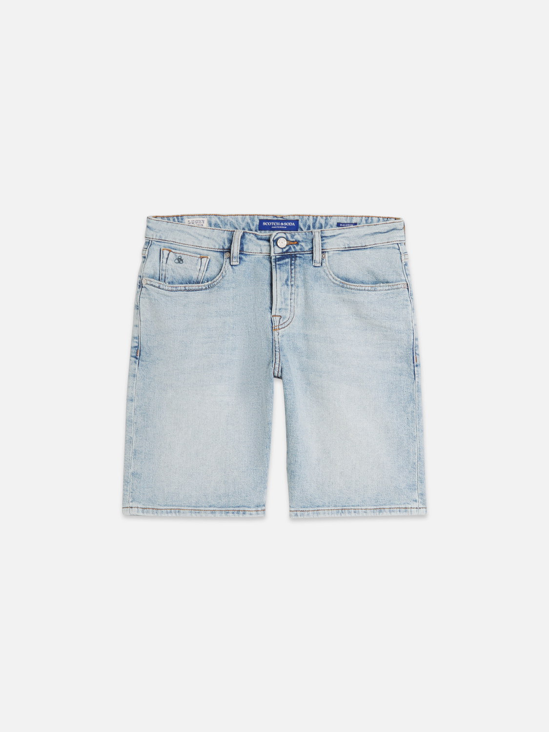 Scotch & Soda slim fit denim short stonewashed