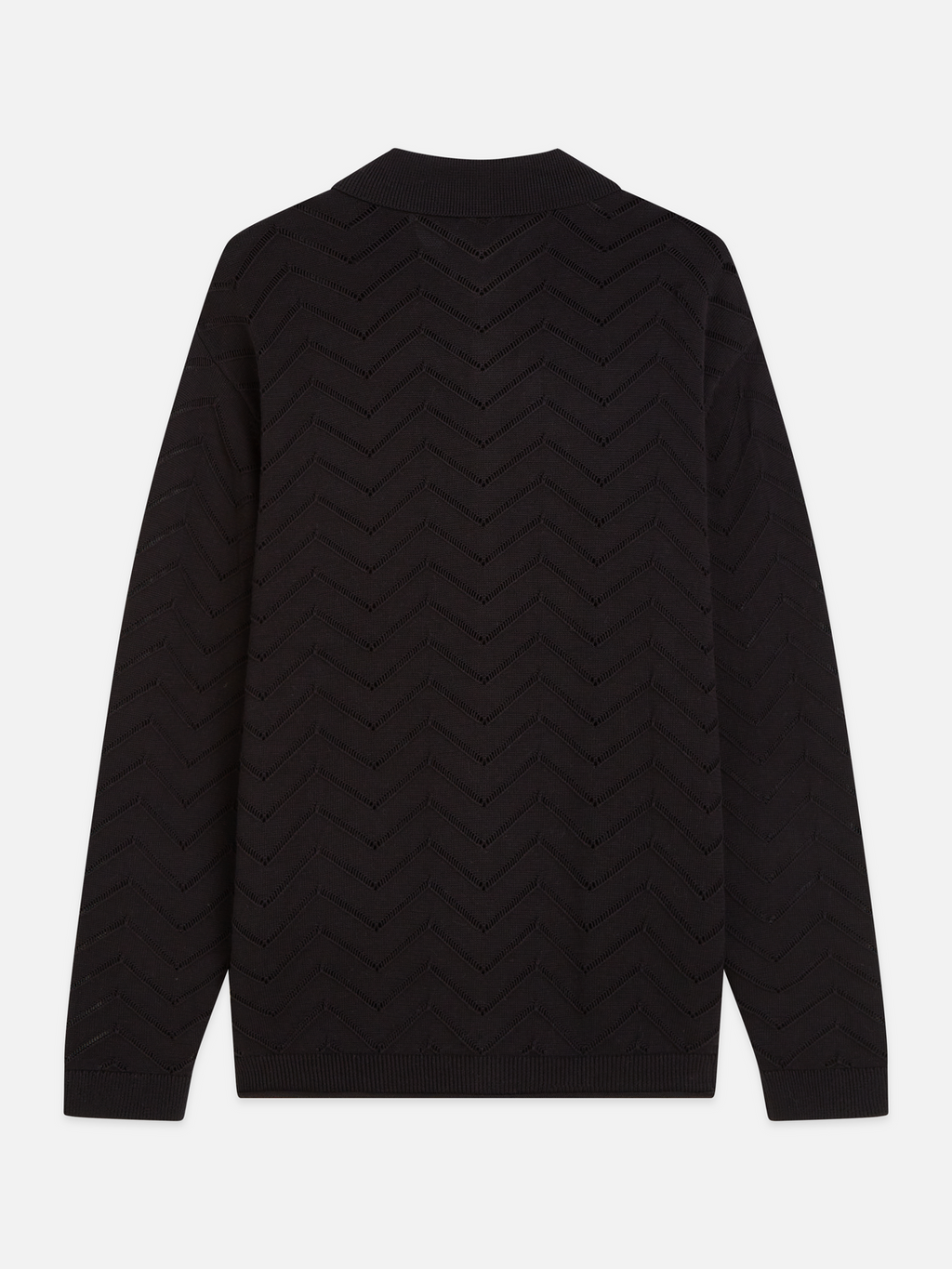 Pointelle dropped shoulder cardigan