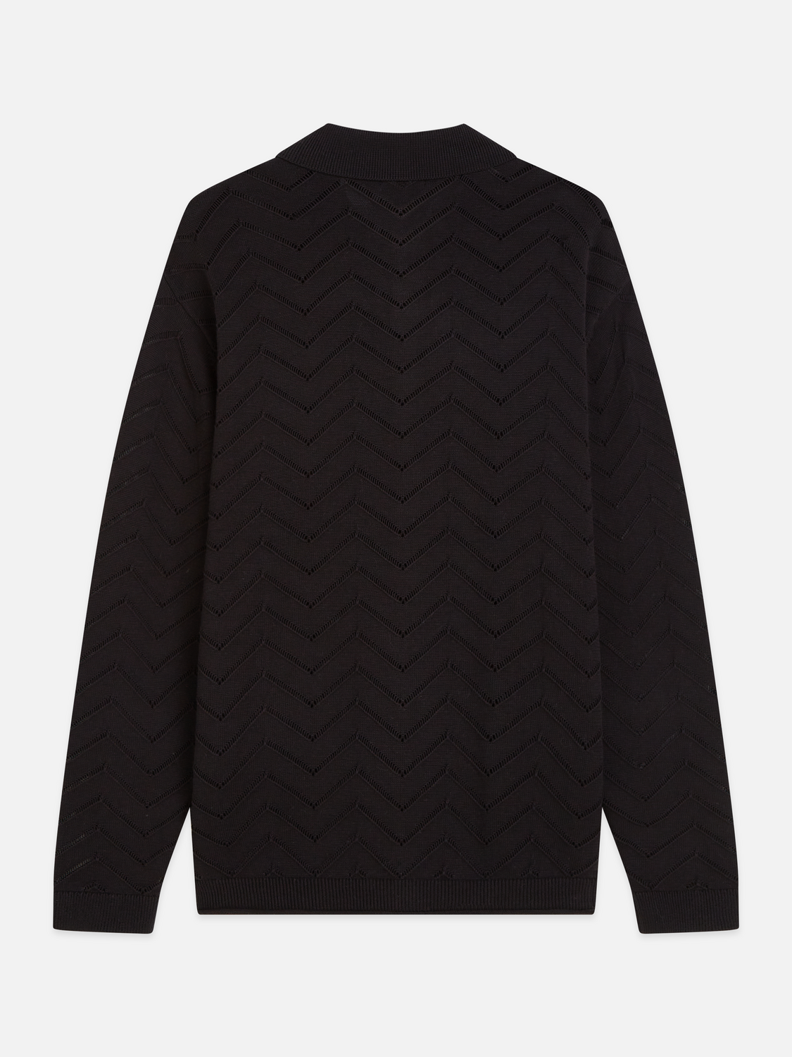 Pointelle dropped shoulder cardigan