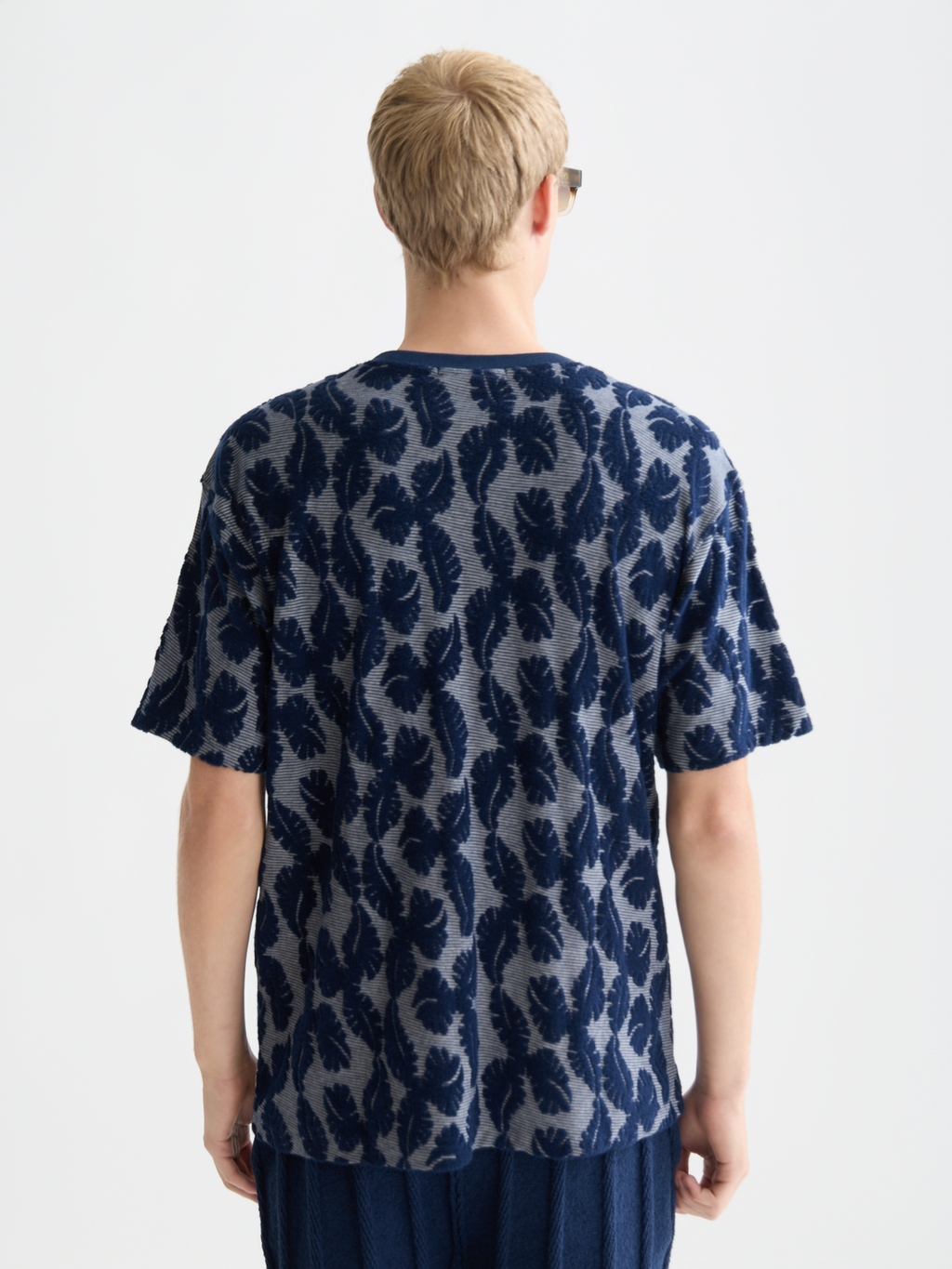 Jacquard feeder stripe relaxed T-shirt