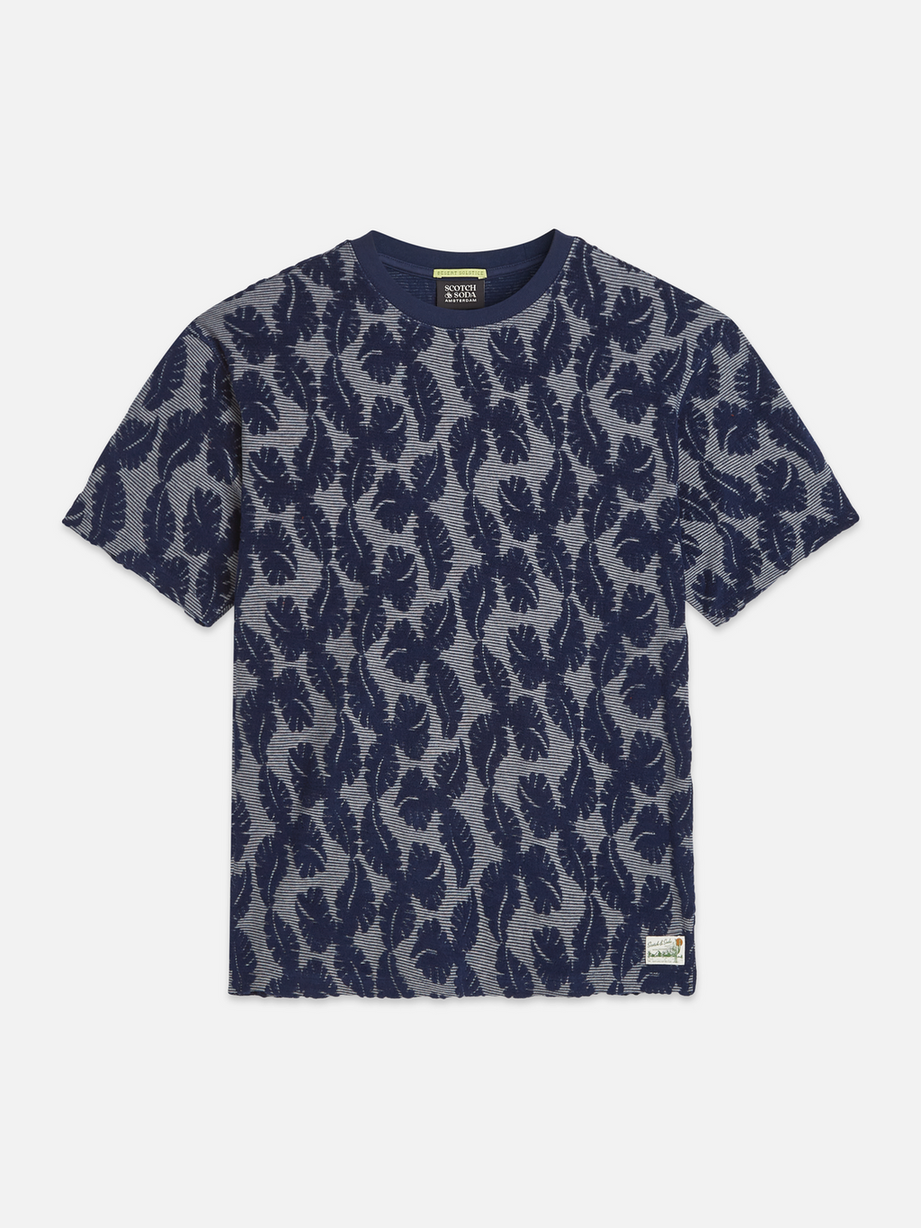 Jacquard feeder stripe relaxed T-shirt