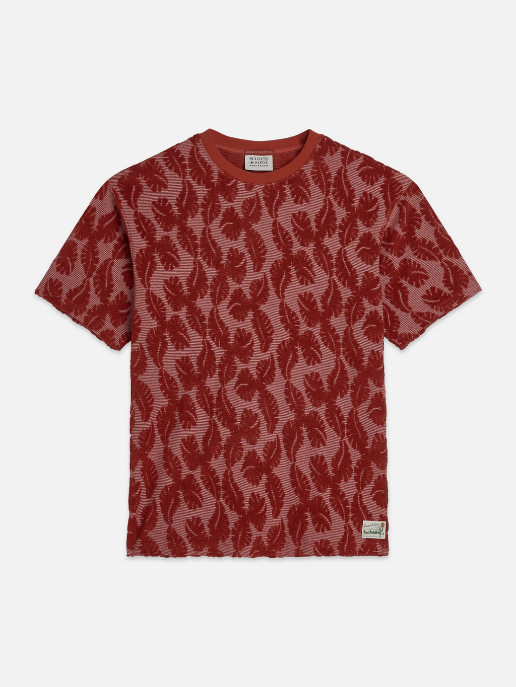 Jacquard feeder stripe relaxed T-shirt