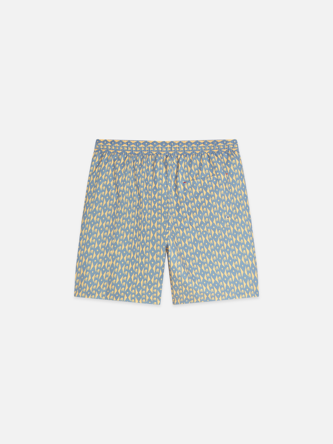 Printed mid-length swim shorts