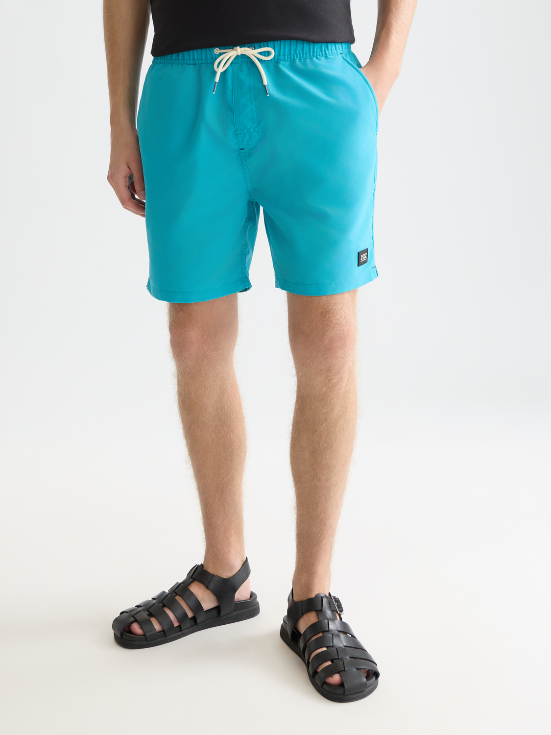 Magic printed mid-length swim shorts