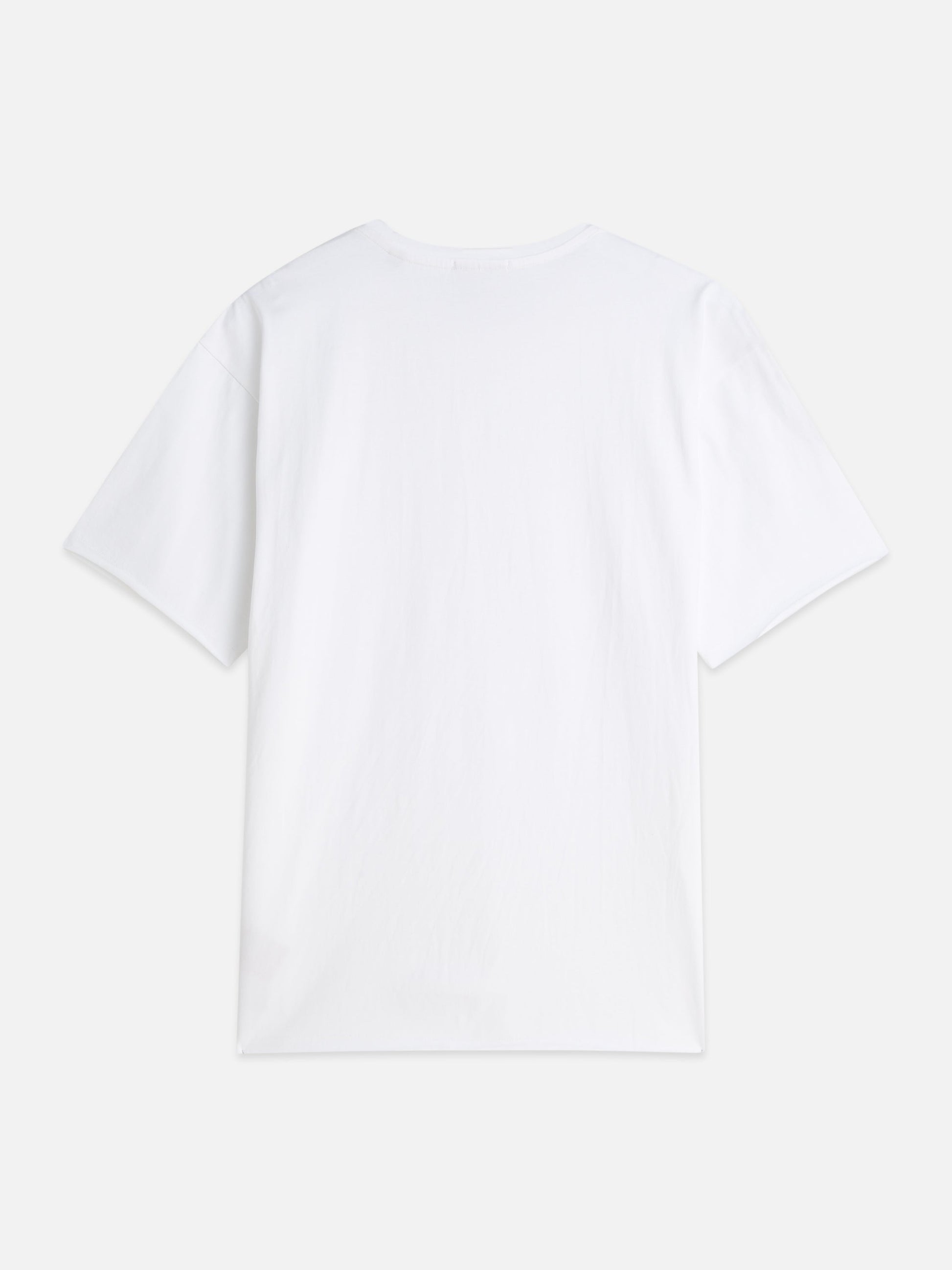 Essentials raw-edged relaxed-fit T-shirt - BRIGHT WHITE