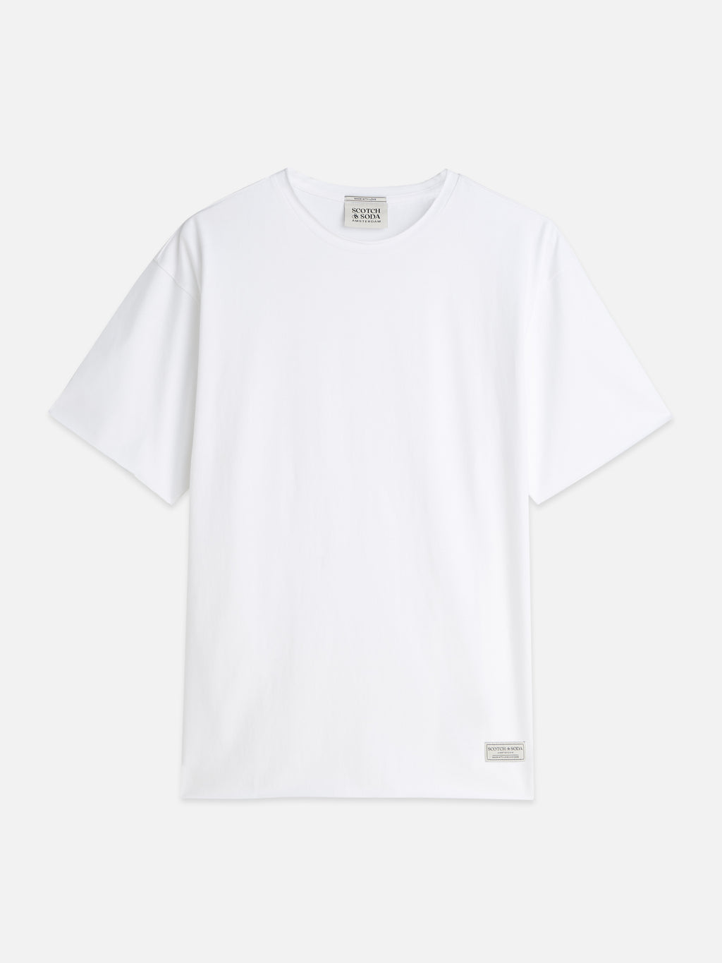 CORE raw-edged relaxed-fit garment-dyed T-shirt