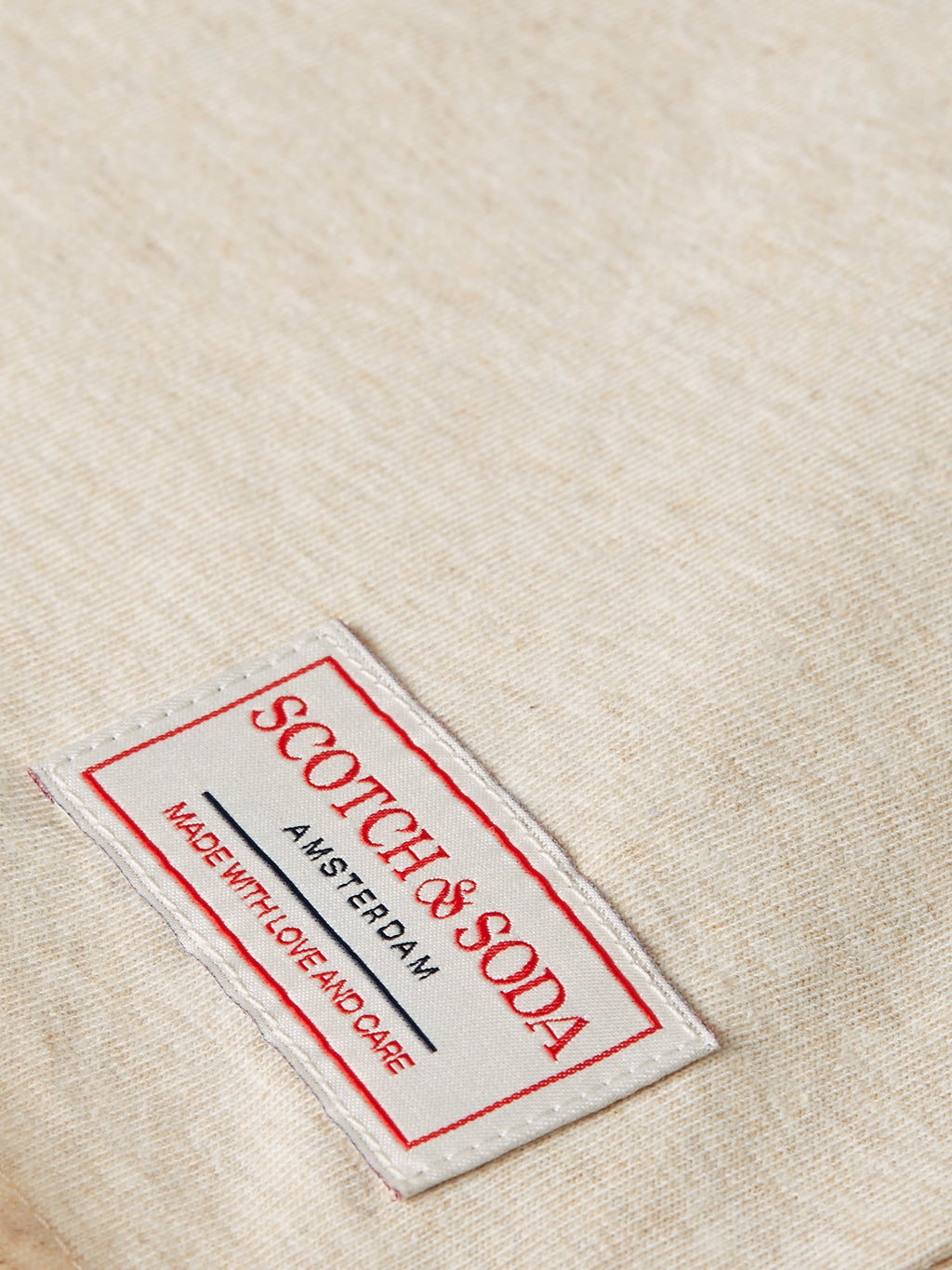 Essentials raw-edged relaxed-fit T-shirt - OATMEAL MELANGE