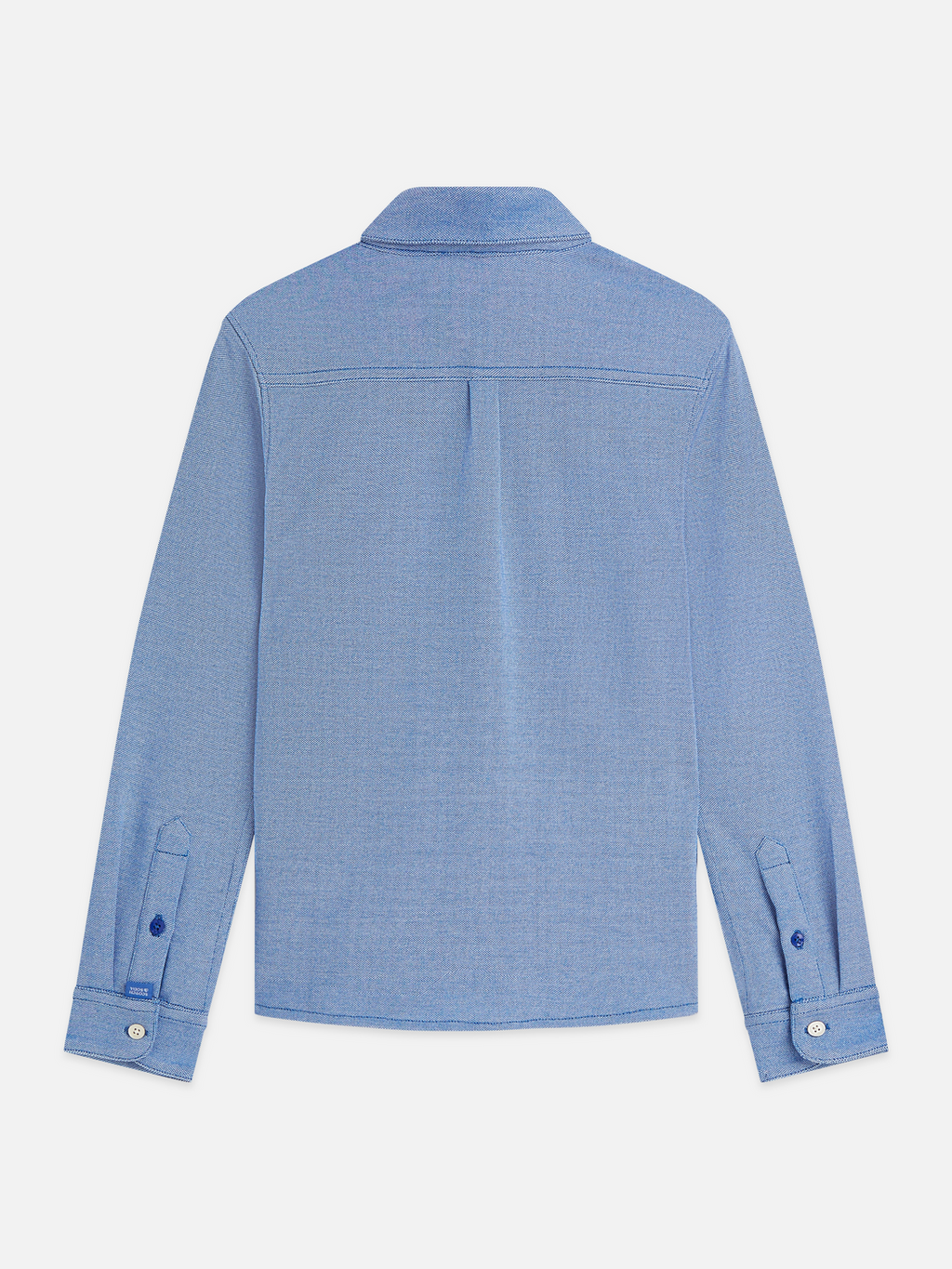 Boys Two-Tone Cotton Piqué Shirt