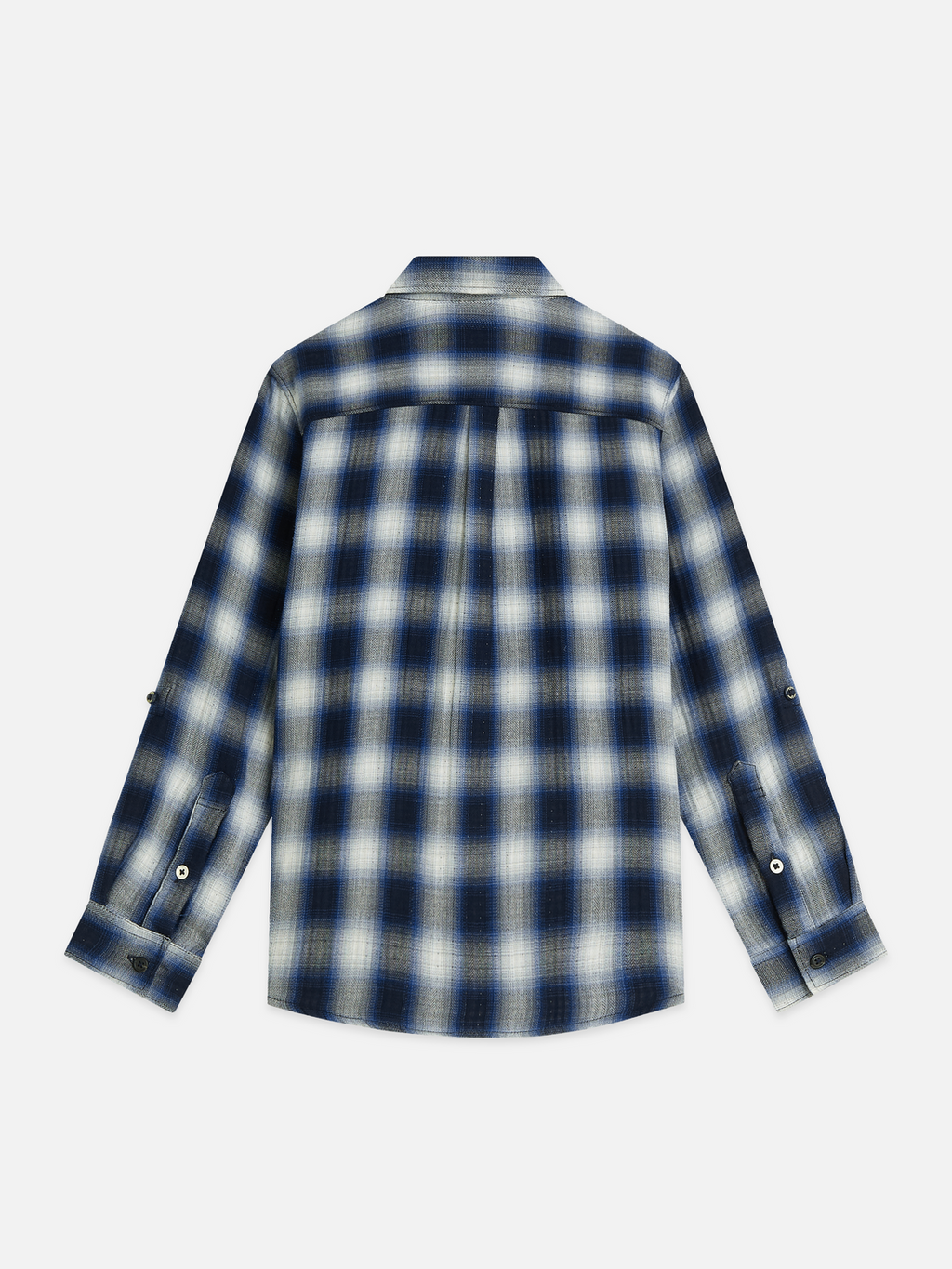 Boys Double-Faced Cotton Check Shirt