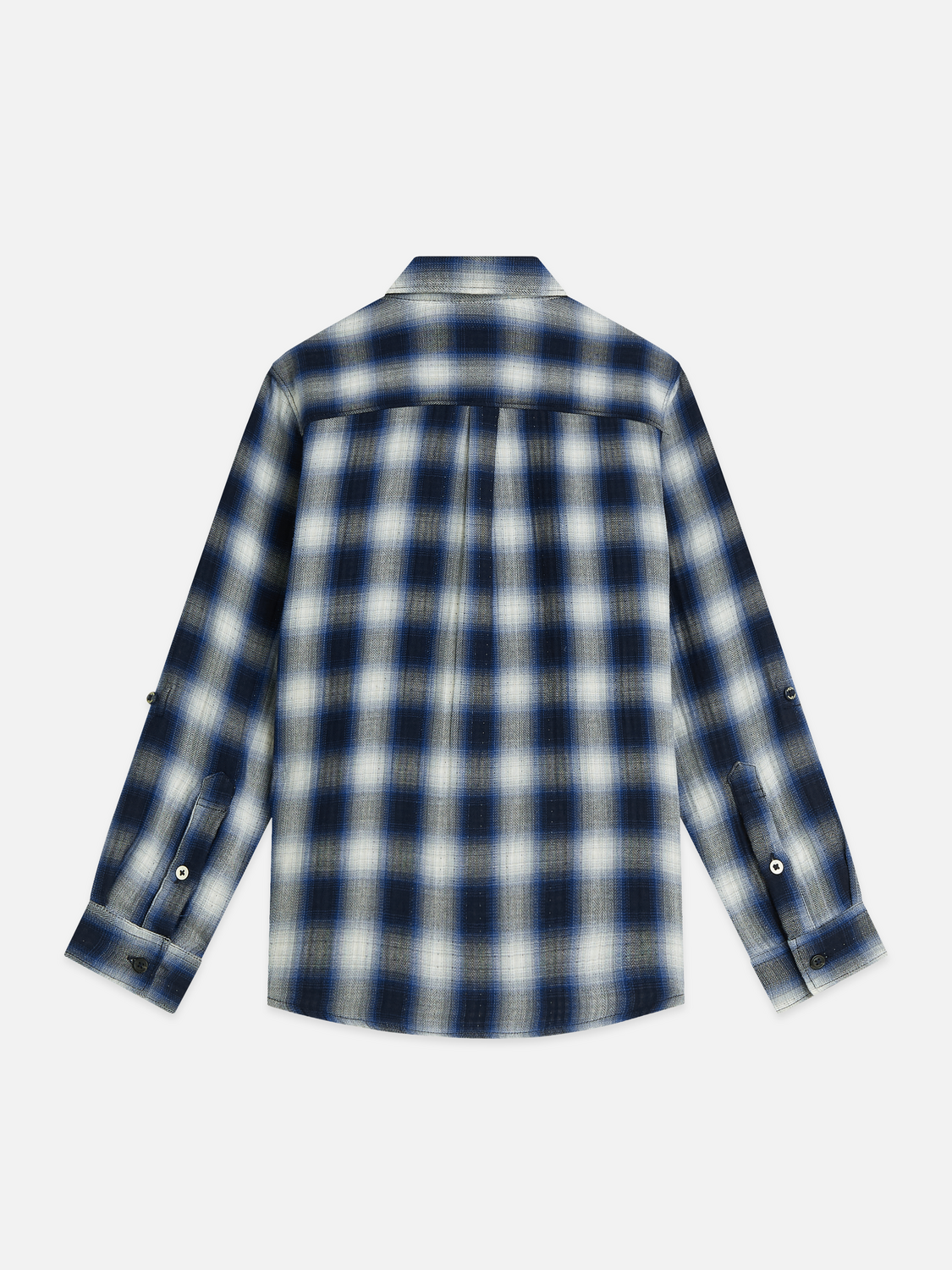 Boys Double-Faced Cotton Check Shirt