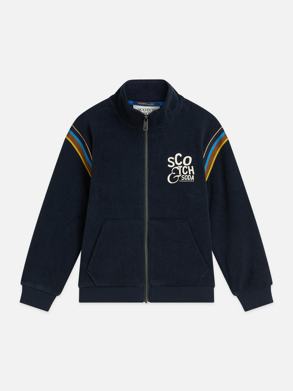 Boys Towelling Cotton Relaxed Track Sweatshirt