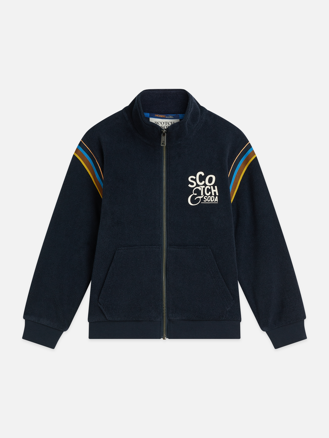 Boys Towelling Cotton Relaxed Track Sweatshirt