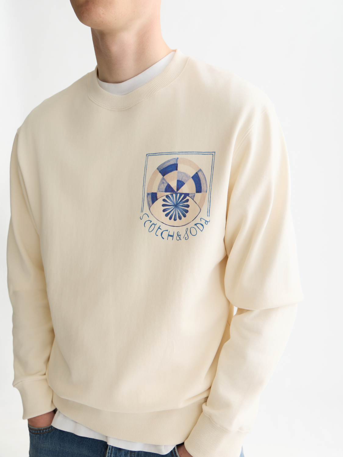 Printed Artwork Cotton Sweatshirt