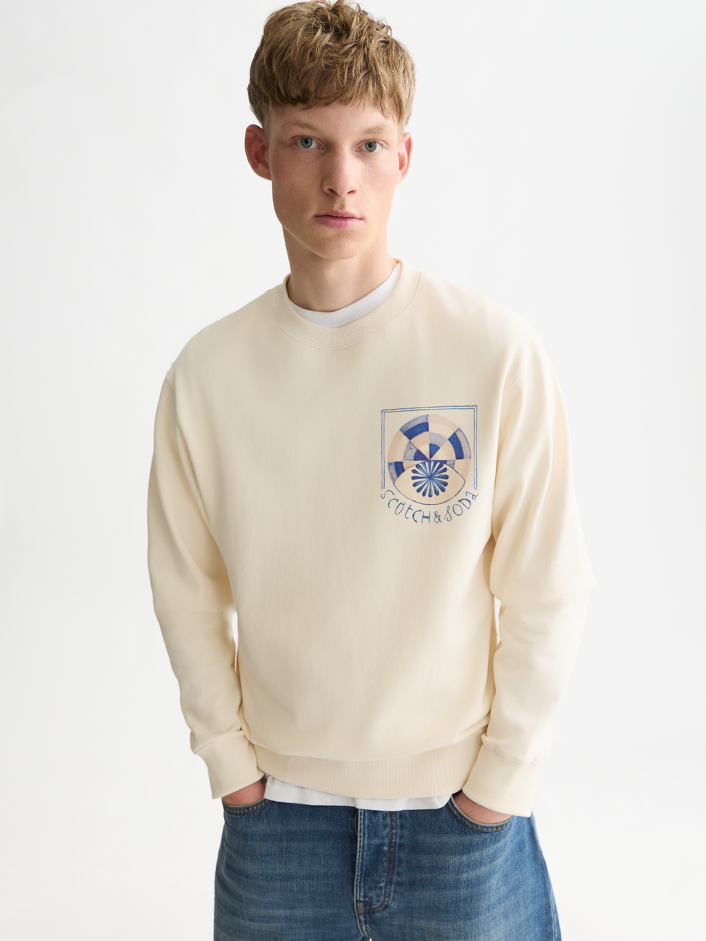 Printed Artwork Cotton Sweatshirt