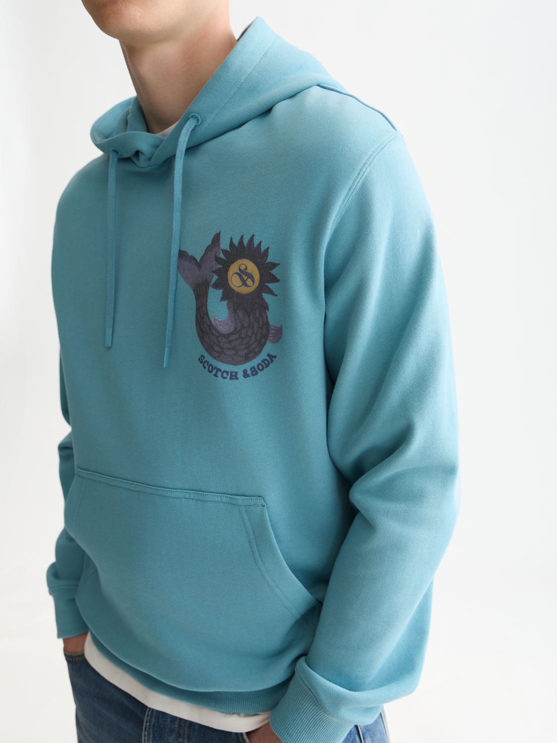 Printed Artwork Cotton Hoodie