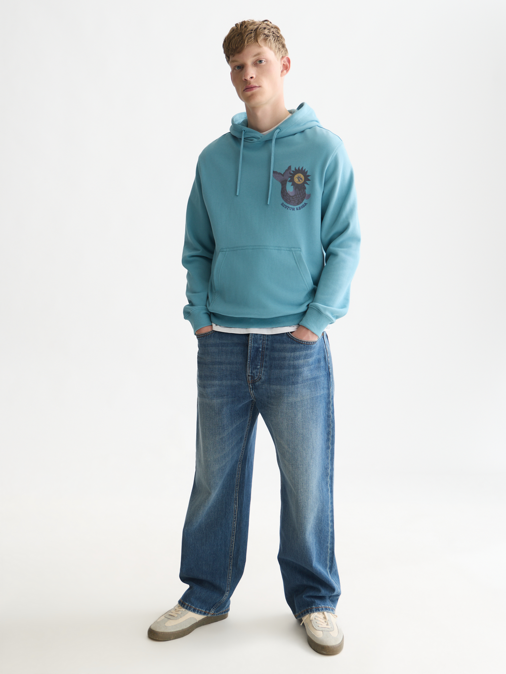 Printed Artwork Cotton Hoodie