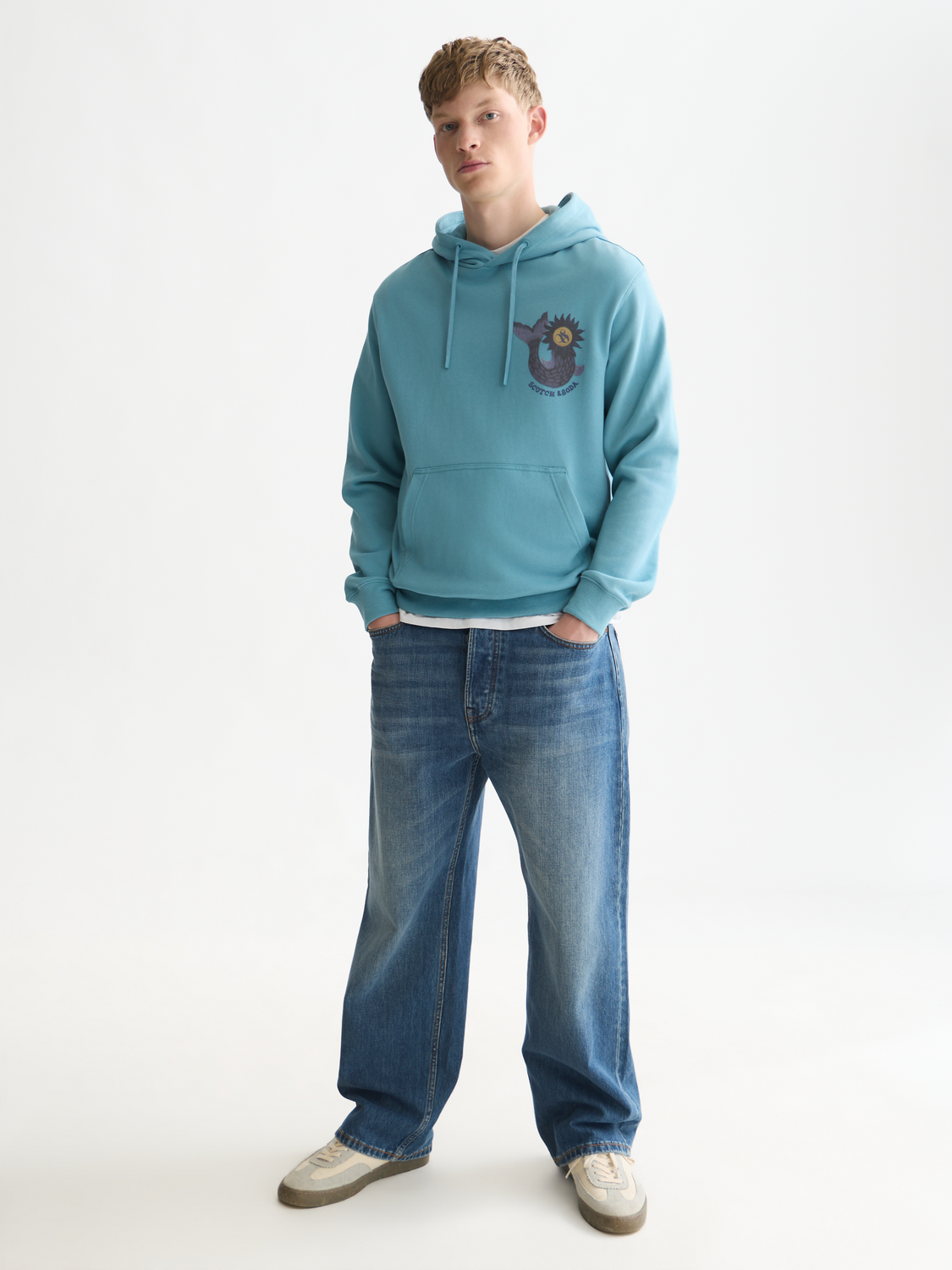Printed Artwork Cotton Hoodie