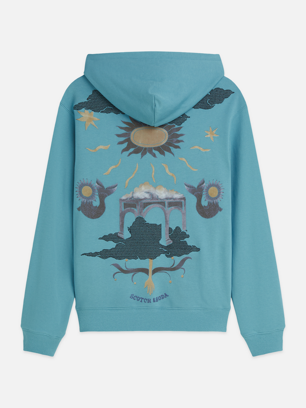 Printed Artwork Cotton Hoodie