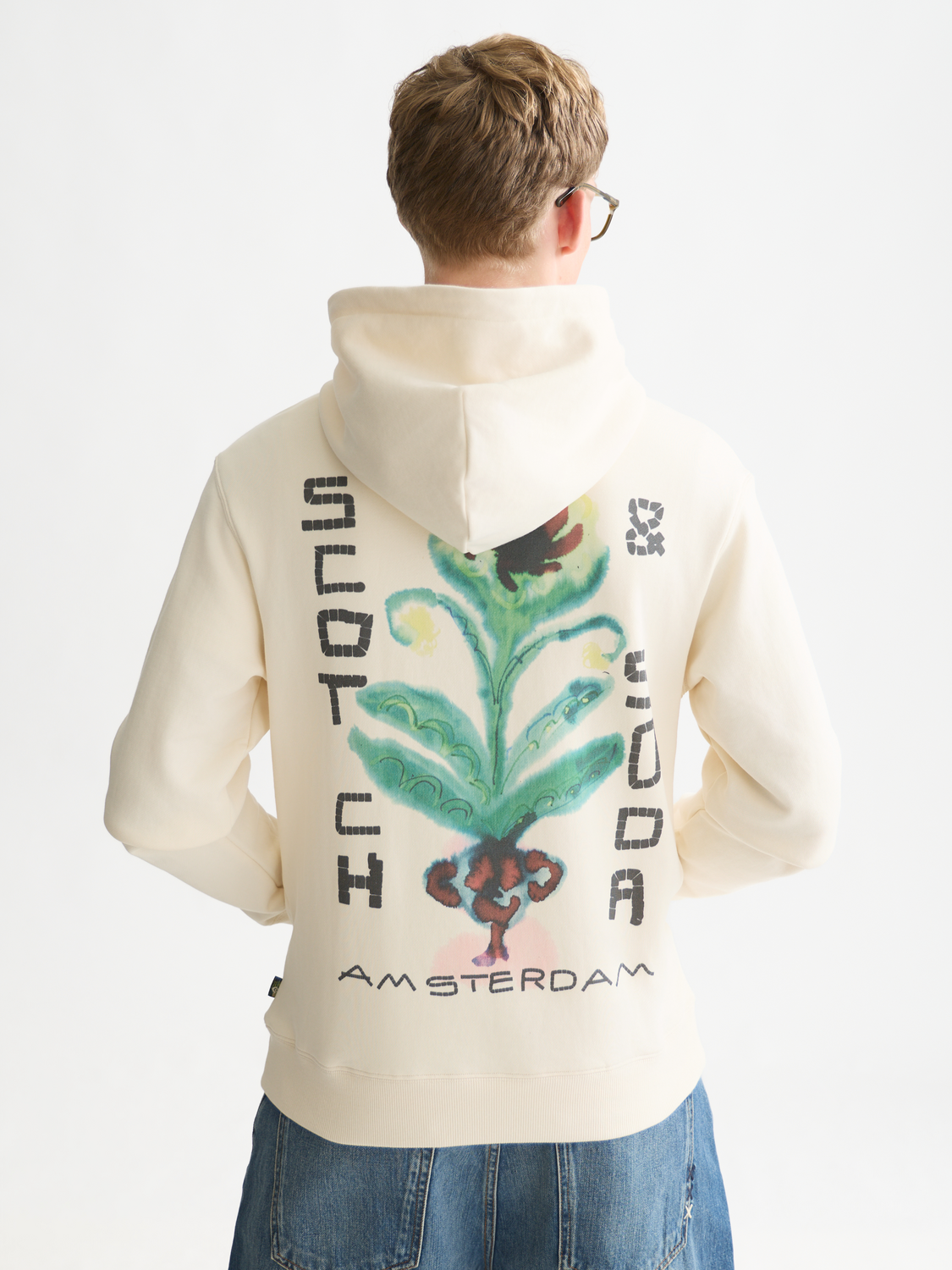 Printed Artwork Cotton Hoodie