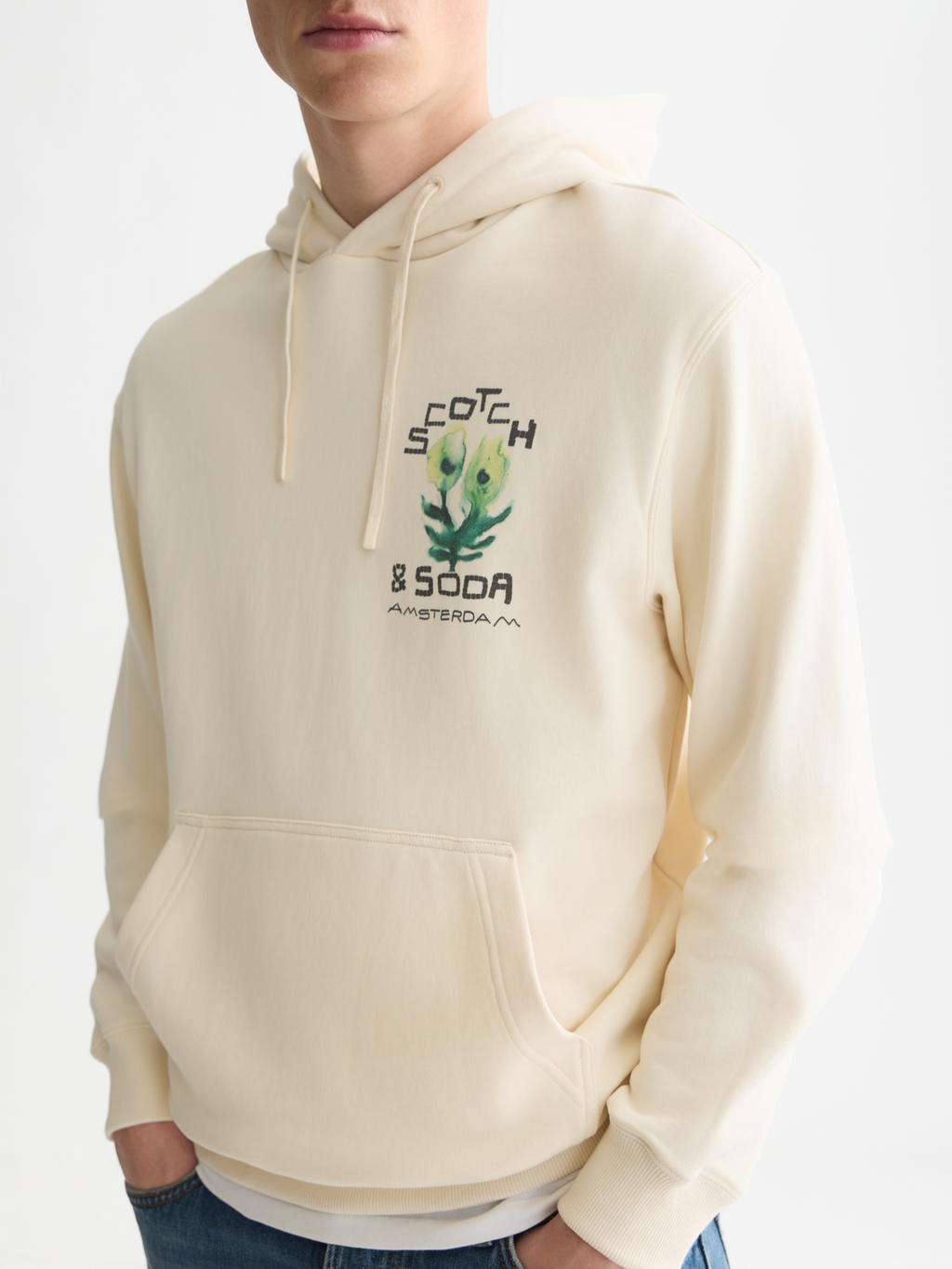 Printed Artwork Cotton Hoodie