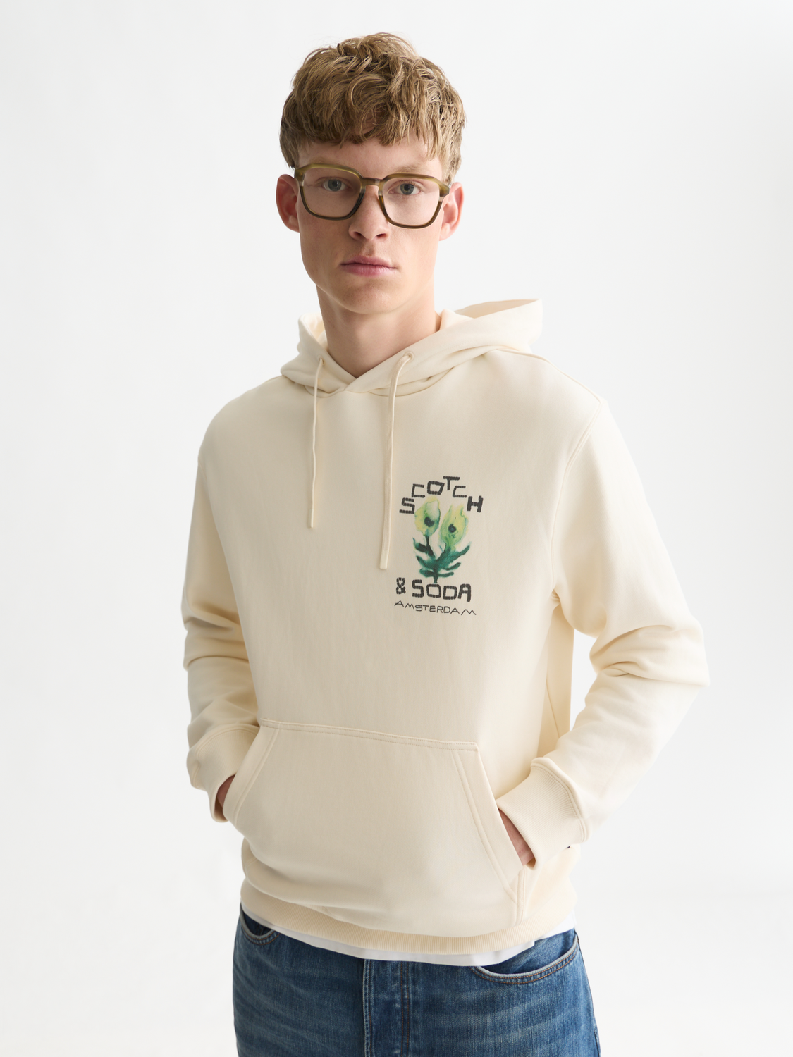 Printed Artwork Cotton Hoodie