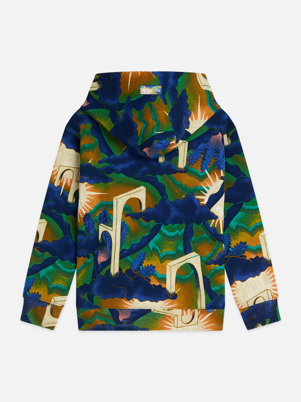 Boys Printed Organic Cotton Relaxed Hoodie