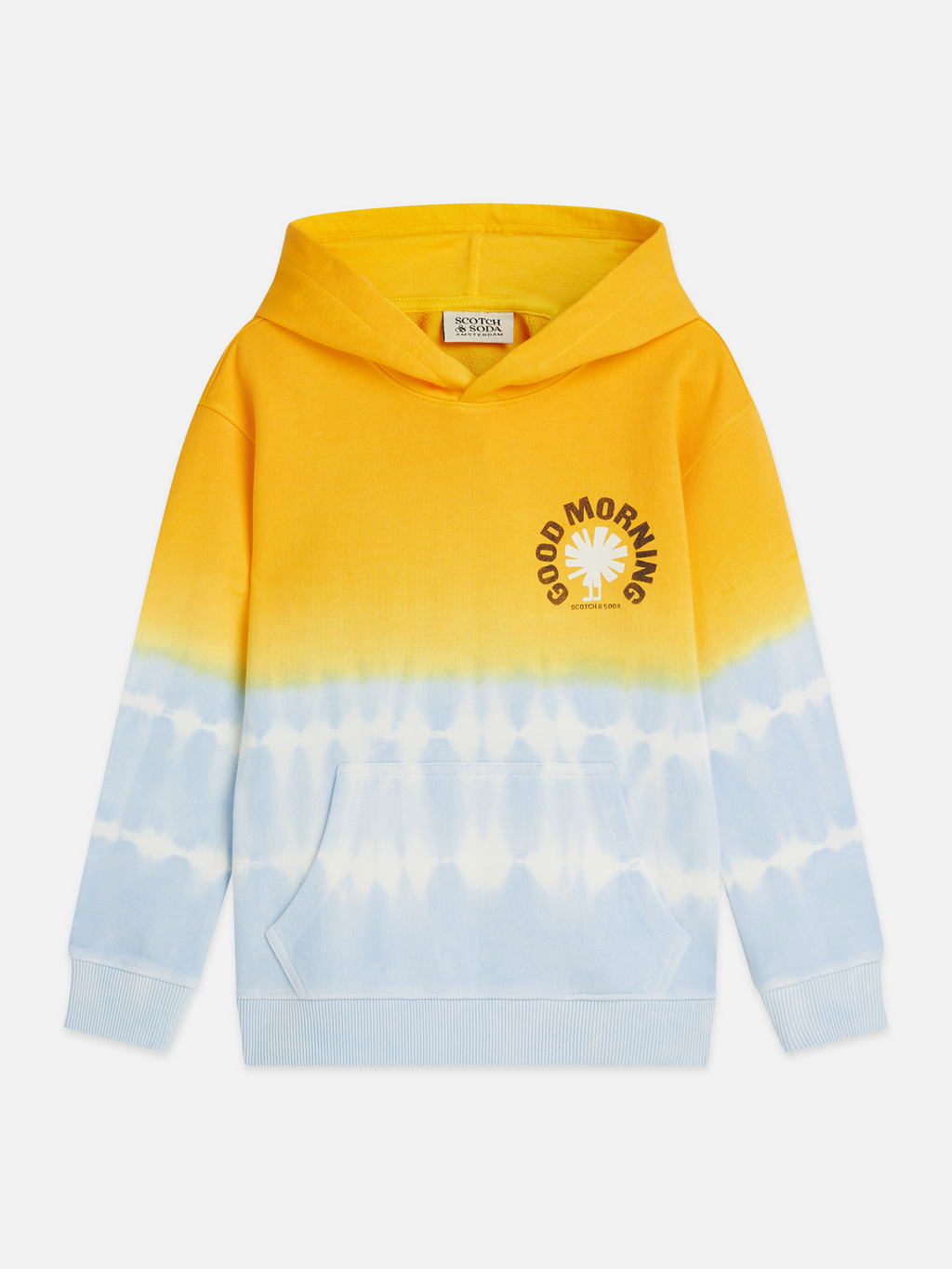 Front artwork relaxedfit washed hoodie