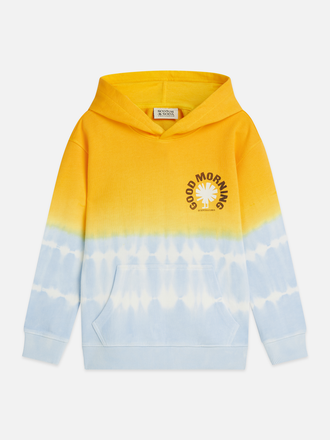 Front artwork relaxedfit washed hoodie