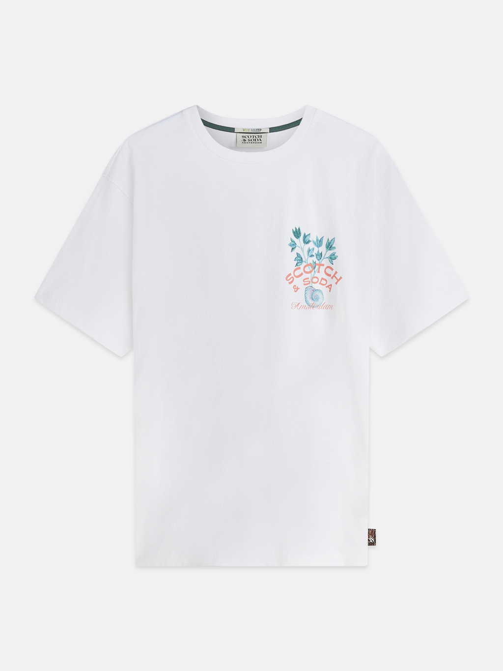 Front and back artwork relaxed-fit T-shirt