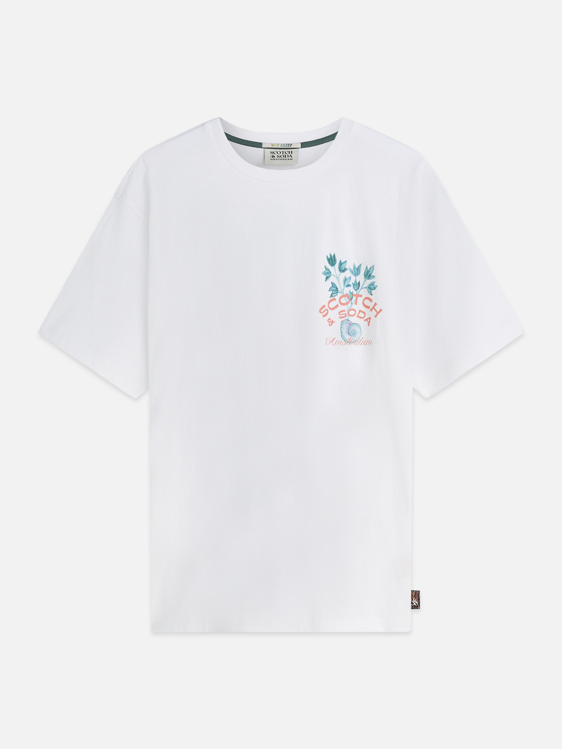 Front and back artwork relaxed-fit T-shirt