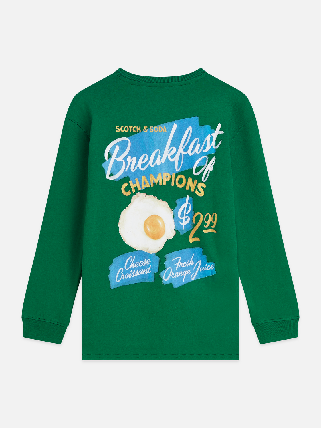Front and back artwork relaxedfit longsleeved Tshirt