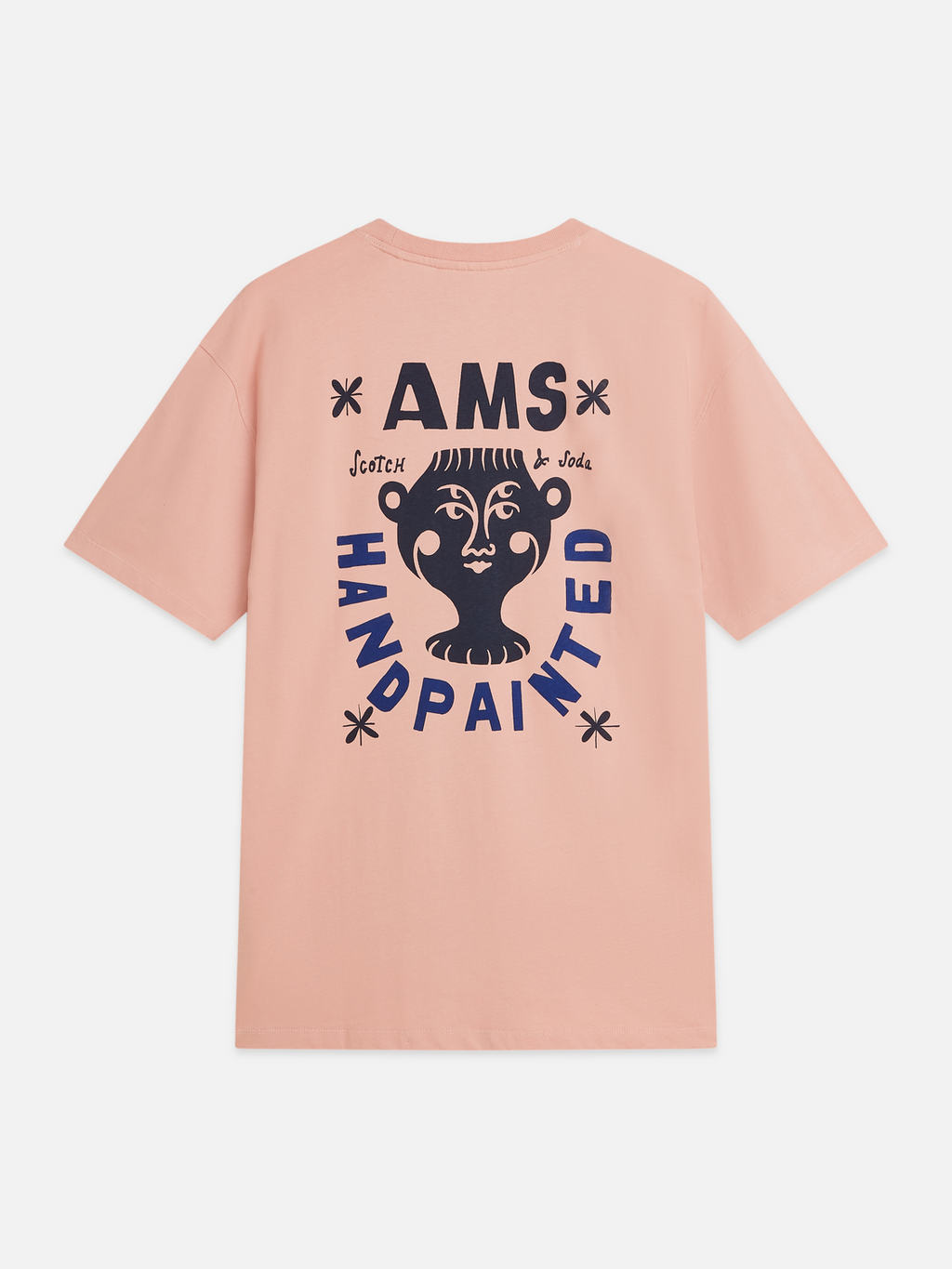 Front and back artwork relaxed-fit T-shirt