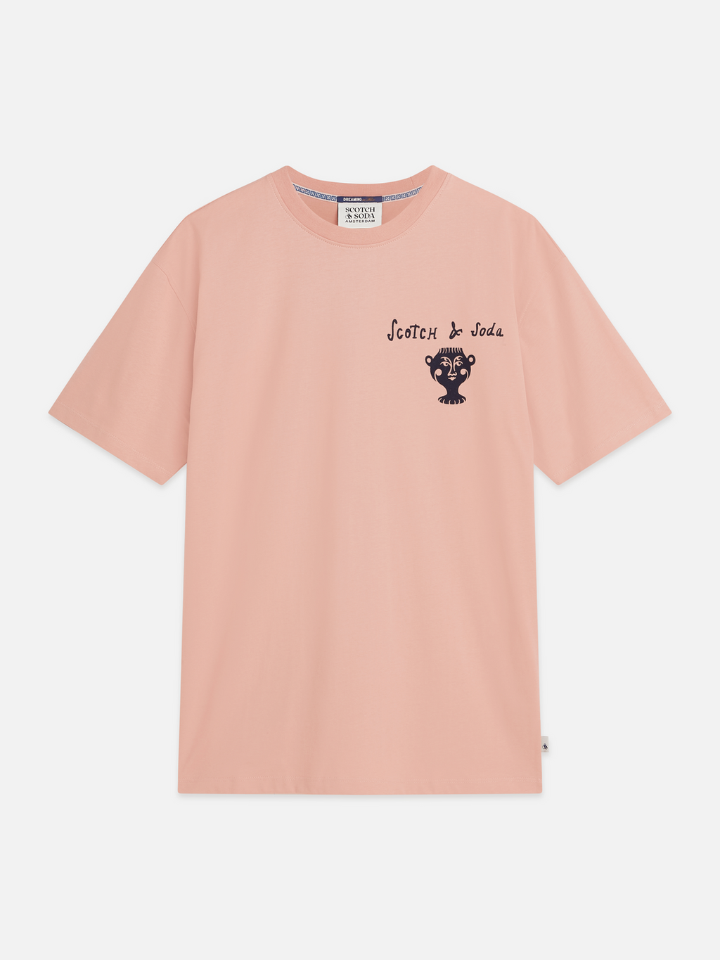 Front and back artwork relaxed-fit T-shirt