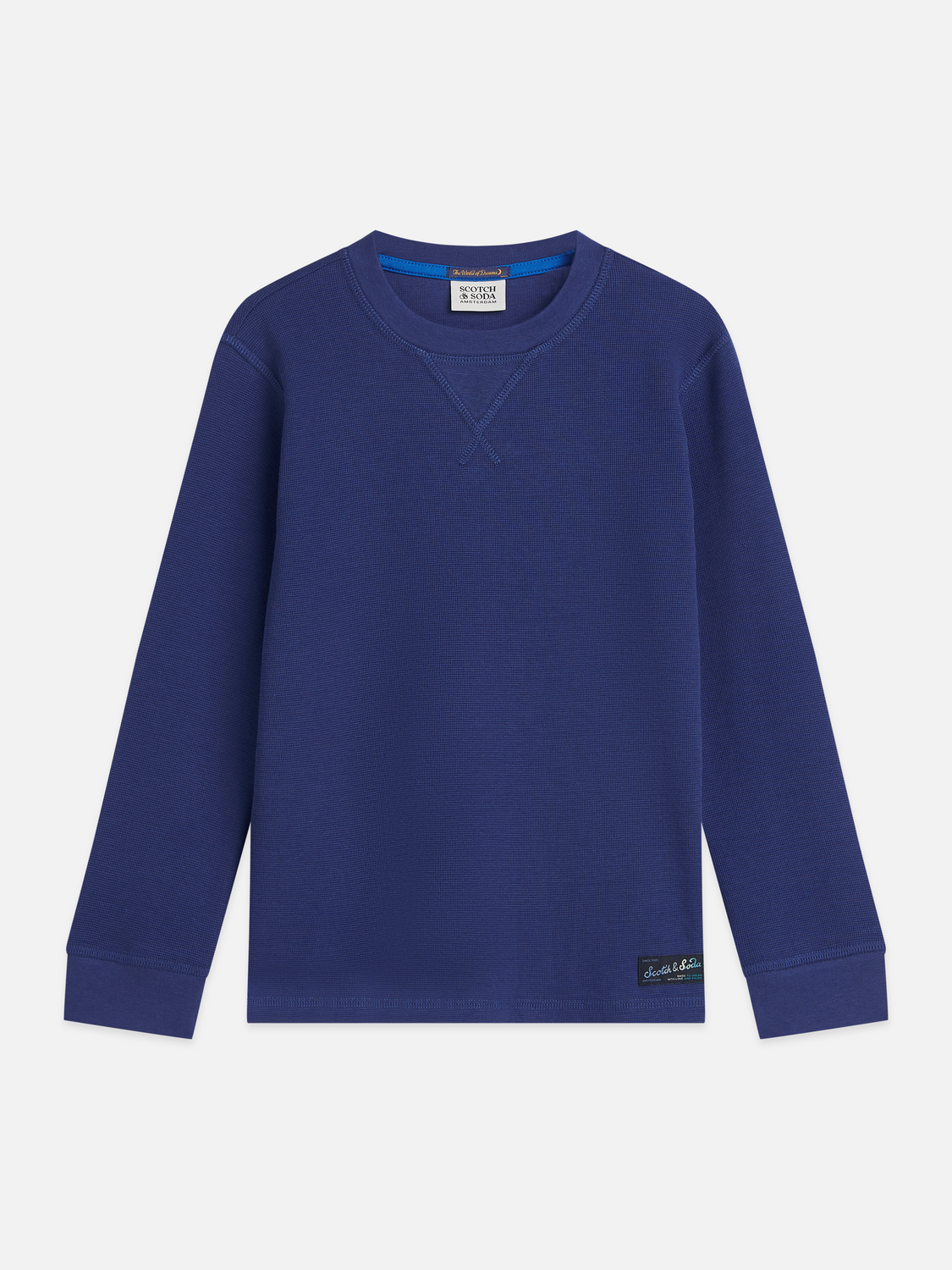 Boys Waffle-Knit Cotton Relaxed T-Shirt