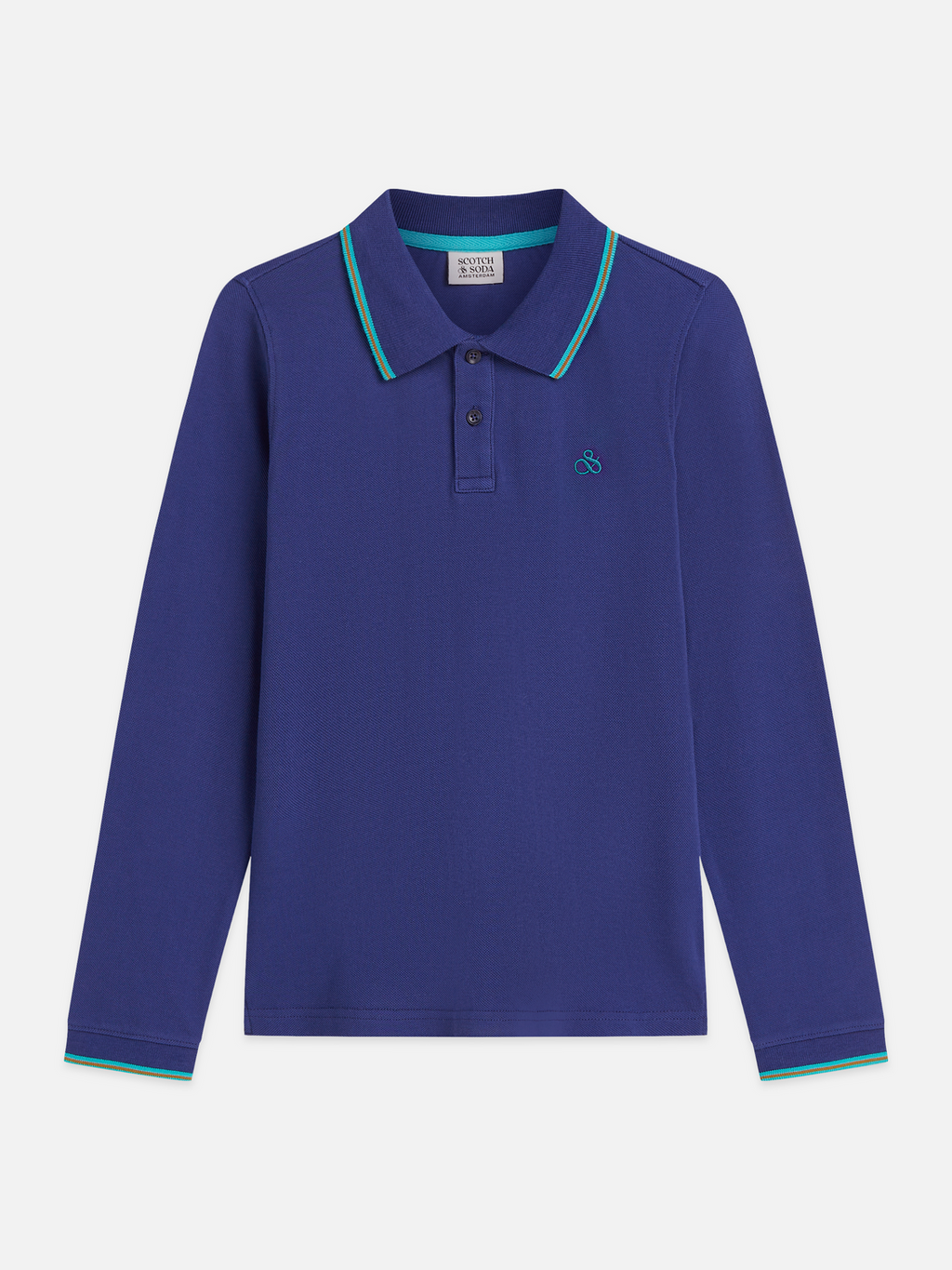 Boys Cotton Piqué Long-Sleeve Polo