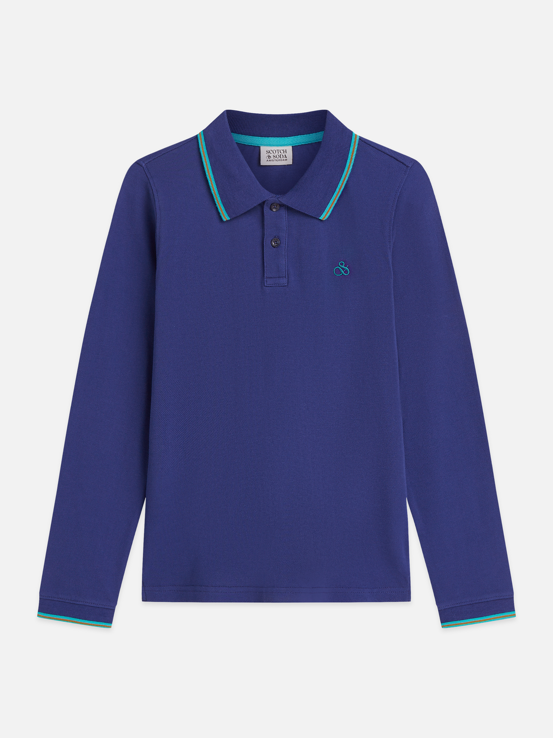 Boys Cotton Piqué Long-Sleeve Polo