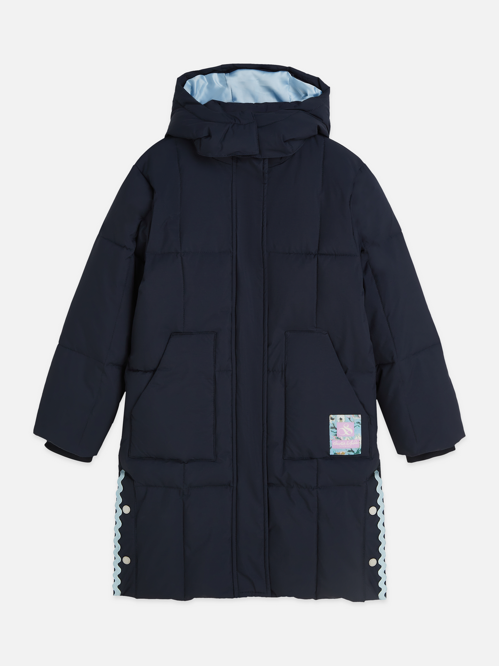 Girls Long Quilted Puffer Jacket