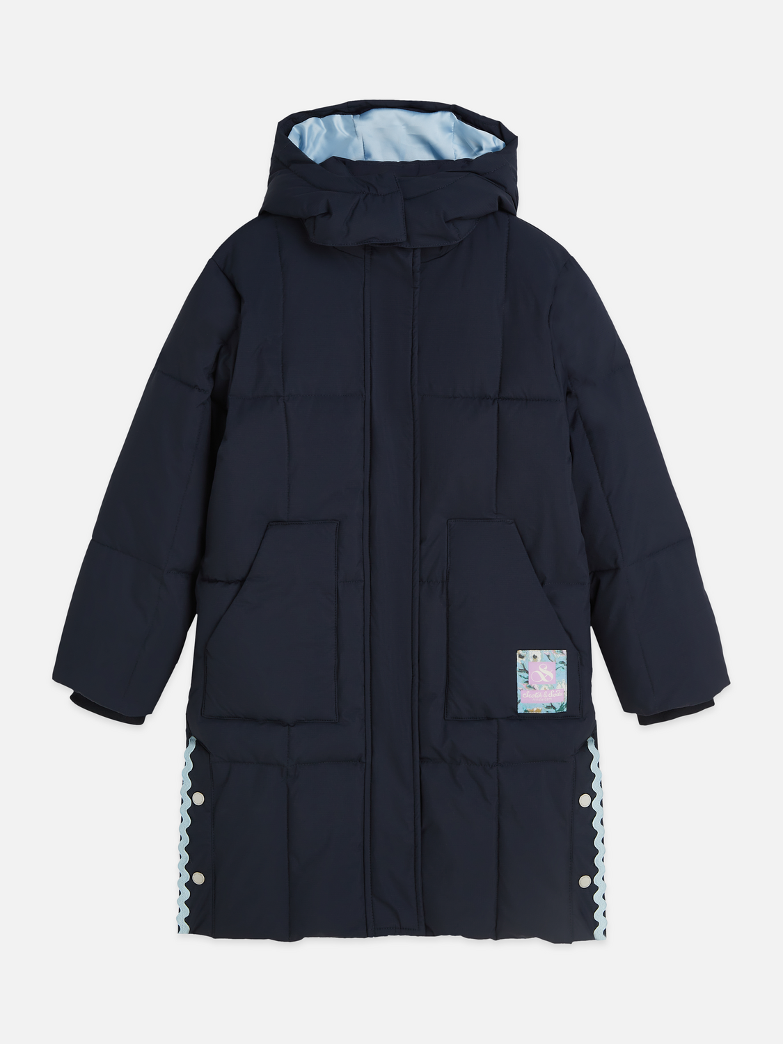 Girls Long Quilted Puffer Jacket