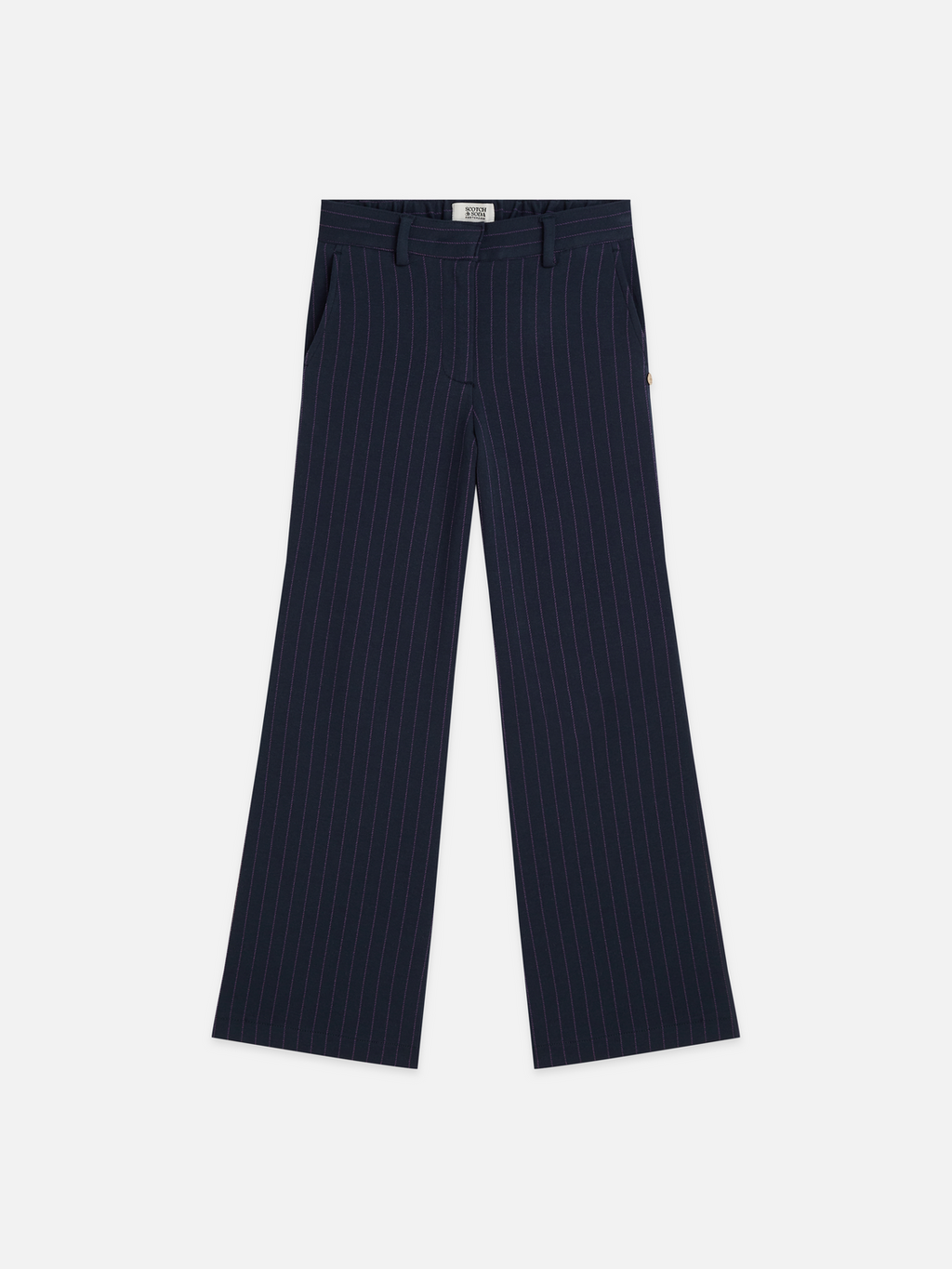 Girls Cotton-Blend Stretch Wide-Leg Pant