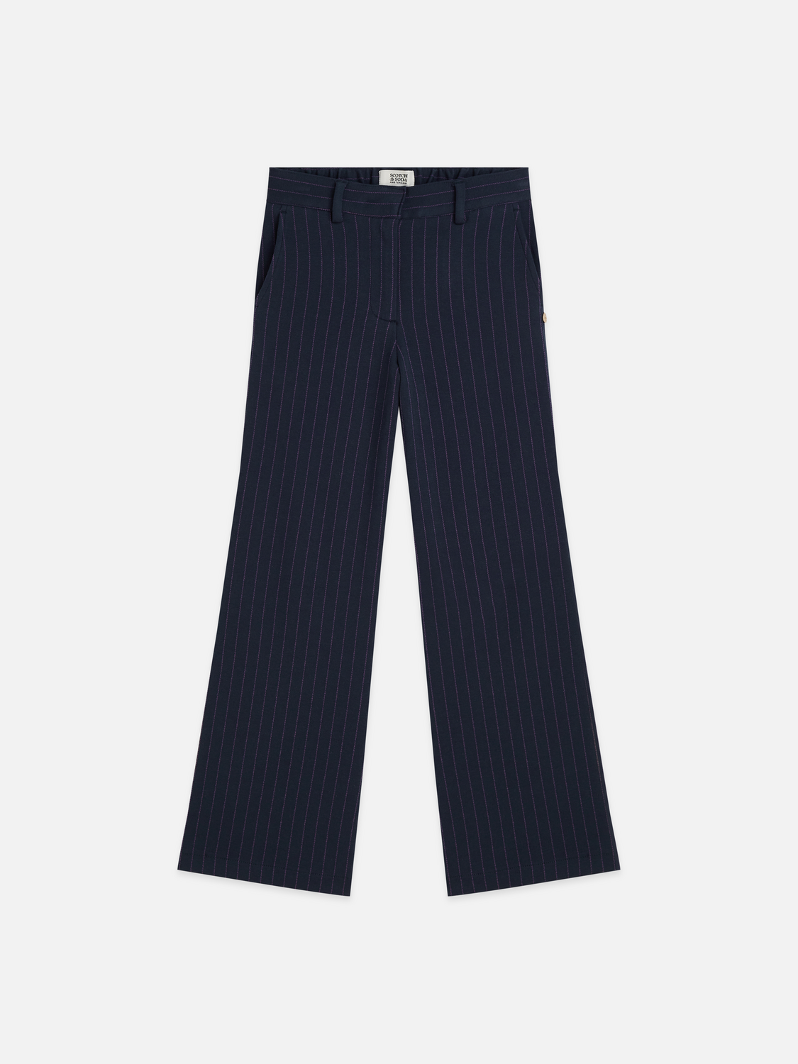 Girls Cotton-Blend Stretch Wide-Leg Pant