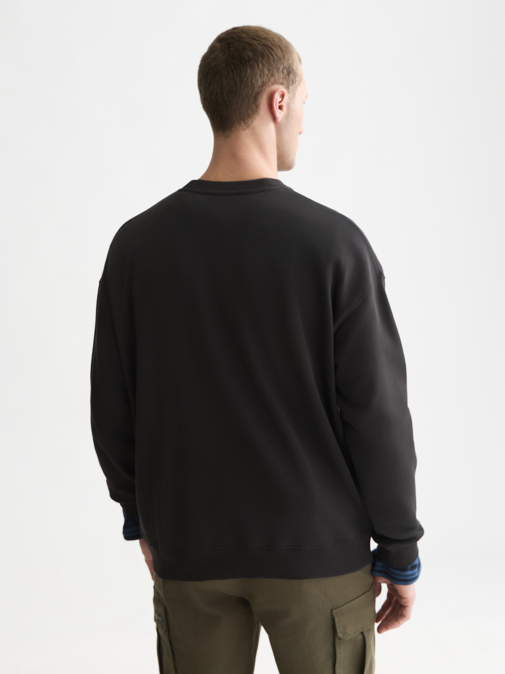 Embroidered Artwork Cotton Loose Sweatshirt
