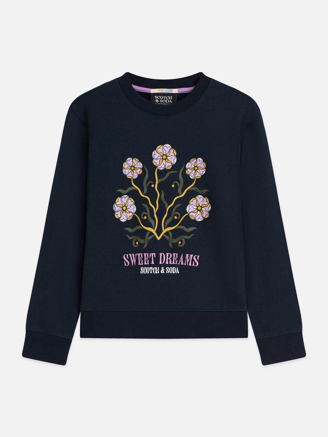 Girls Printed Artwork Cotton Relaxed Sweatshirt
