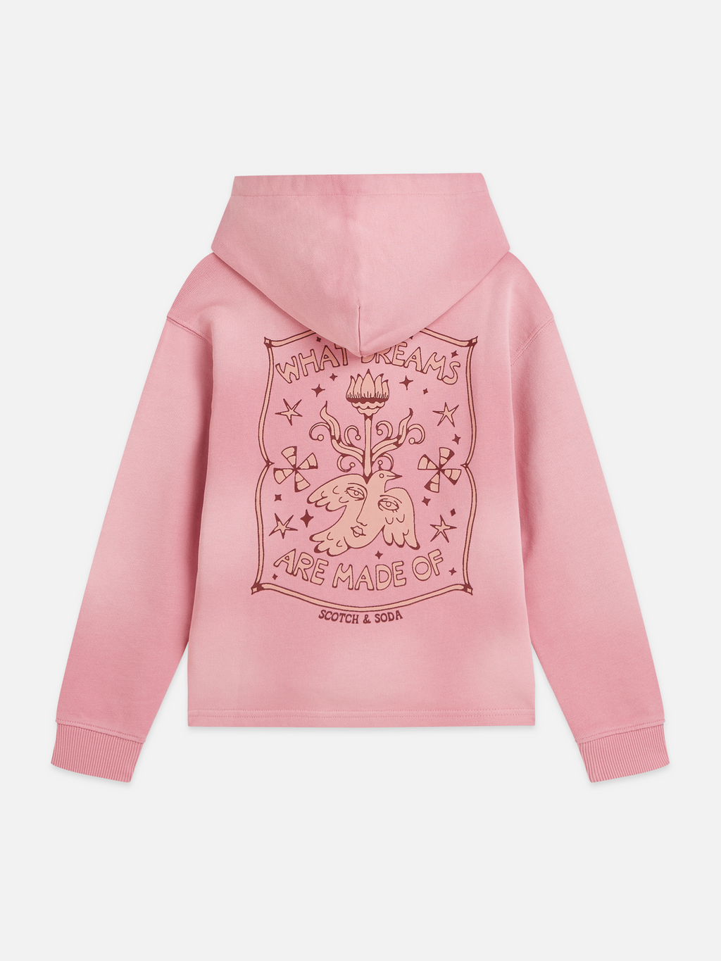Artwork relaxed washed hoodie
