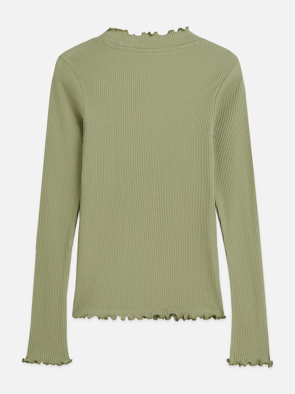 Ribbed slim long sleeve T-shirt