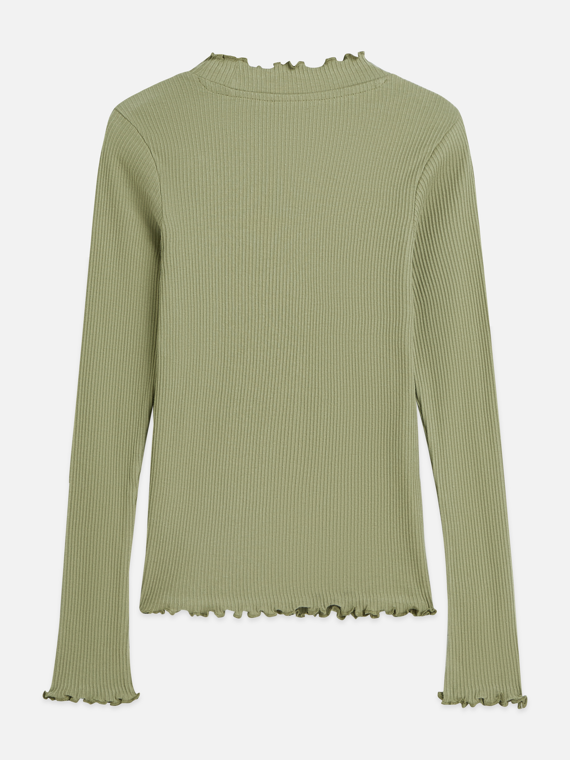 Ribbed slim long sleeve T-shirt
