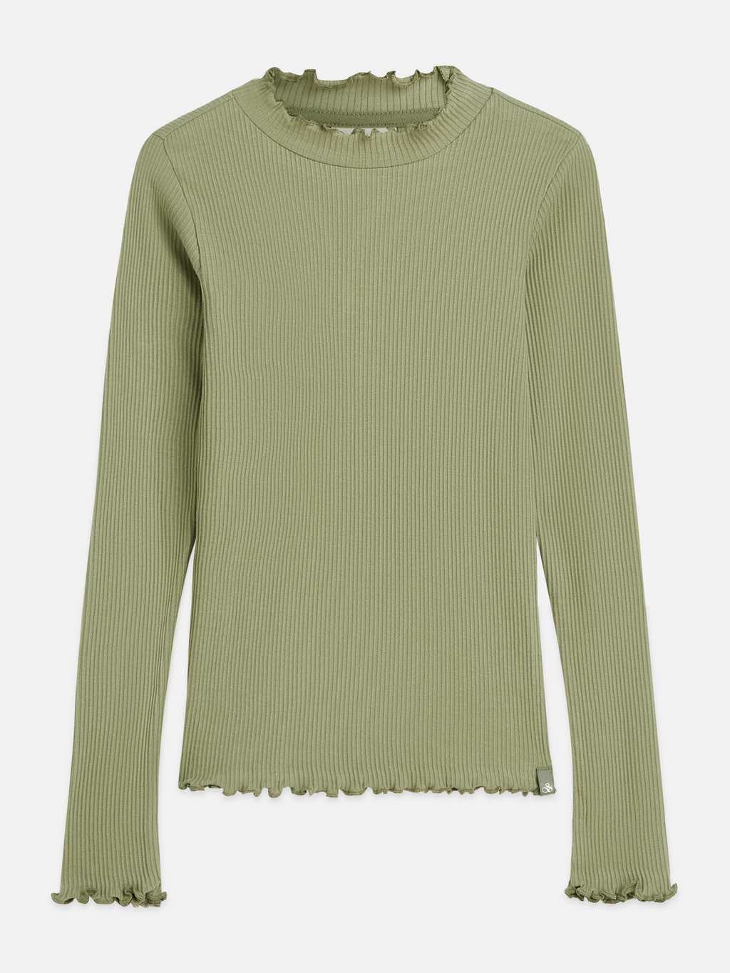 Ribbed slim long sleeve T-shirt