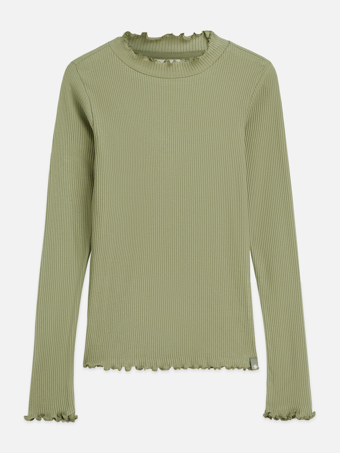 Ribbed slim long sleeve T-shirt